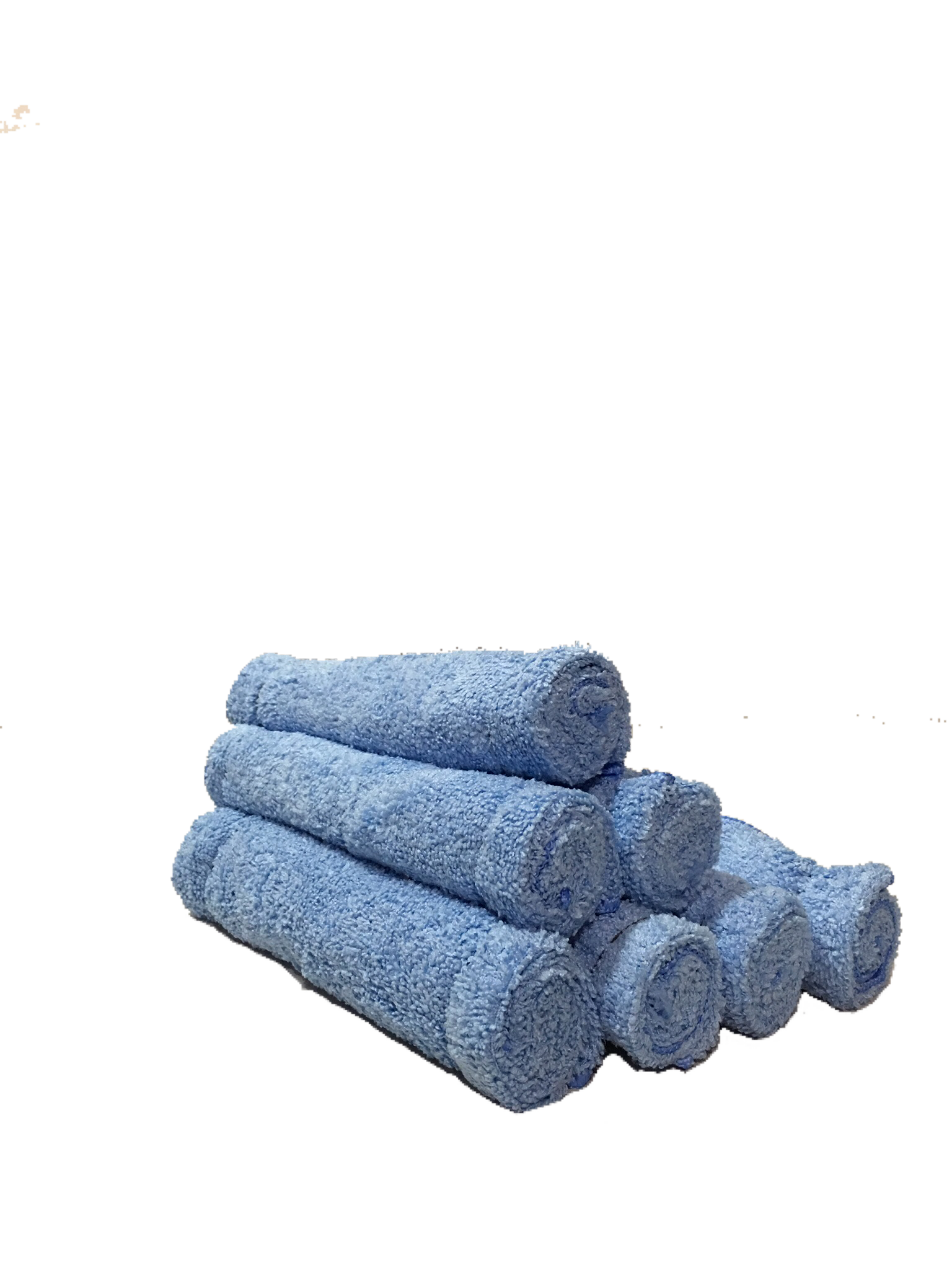 Blue microfiber towels 