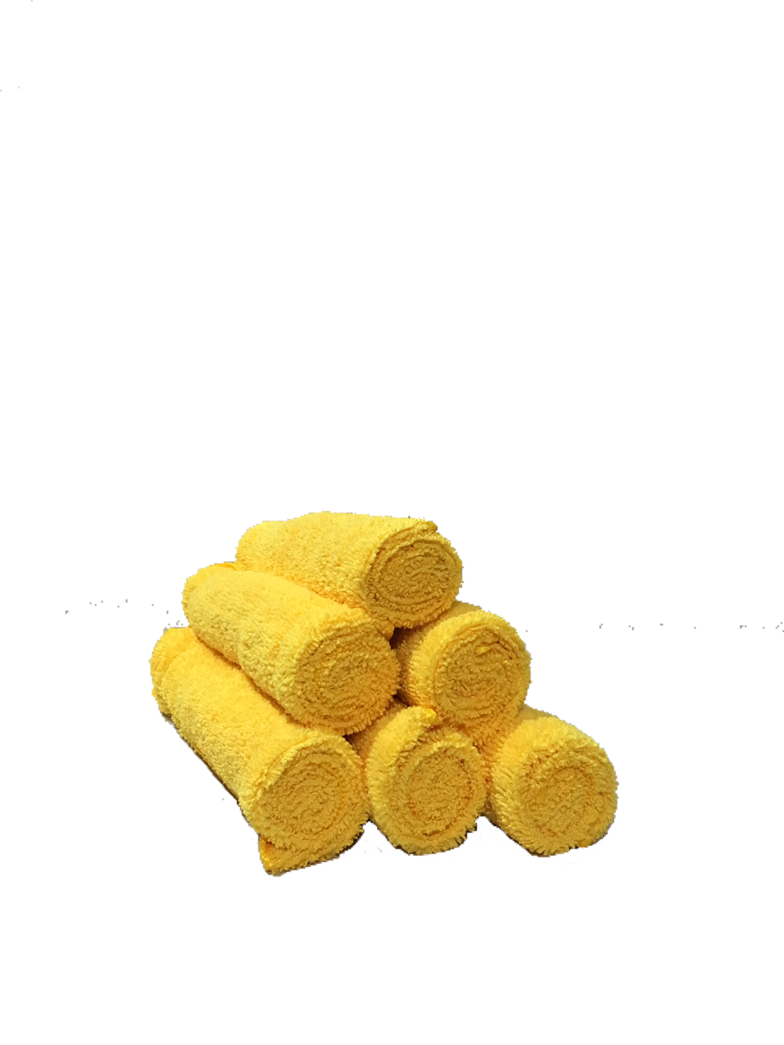 Yellow microfiber towels 